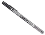 Tombow Fudenosuke Brush Pen - Twin Tip - czarny & szary