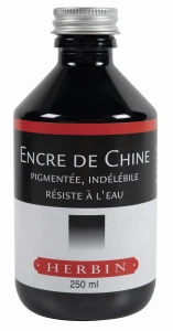 Tusz do kaligrafii Herbin Indian Ink - czarny - 250 ml