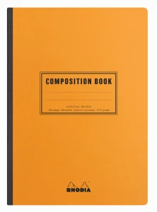 Rhodia Classic Composition Book A5 - orange gridded