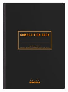 Rhodia Classic Composition Book A5 - black lined 