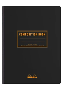 Rhodia Classic Composition Book B5 - black lined