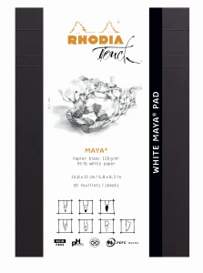 Blok Rhodia Touch White Maya Pad - A5 gładki