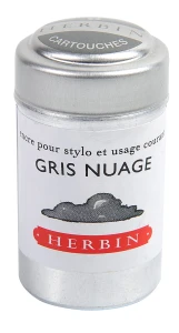 Naboje do piór wiecznych - J. Herbin - 6 szt. Gris Nuage