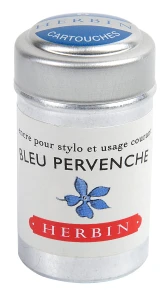 Naboje do piór wiecznych - J. Herbin - 6 szt. Bleu Pervenche