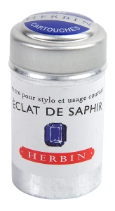 Naboje do piór wiecznych - J. Herbin - 6 szt. Eclat de Saphir