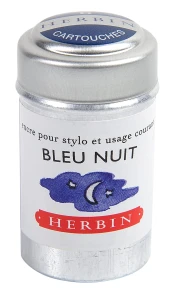 Naboje do piór wiecznych - J. Herbin - 6 szt. Bleu Nuit