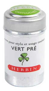 Naboje do piór wiecznych - J. Herbin - 6 szt. Vert Pre