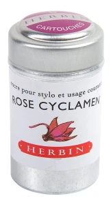 Naboje do piór wiecznych - J. Herbin - 6 szt. Rose Cyclamen