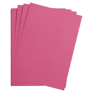 Gładki papier Clairefontaine Maya 270 g/m2 - intensive pink 97460C A4 - 5 ark.  