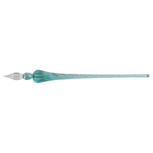 Spiralne szklane pióro Herbin - Turquoise