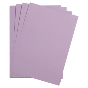 Gładki papier barwiony Clairefontaine Maya 120 g/m2 - lilac 97377C A4 - 5 ark. 