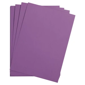 Gładki papier barwiony Clairefontaine Maya 120 g/m2 - purple 97359C A4 - 5 ark.  