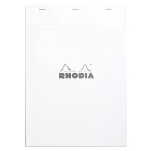 Notepad Rhodia Basics No. 18 A4 - White gridded