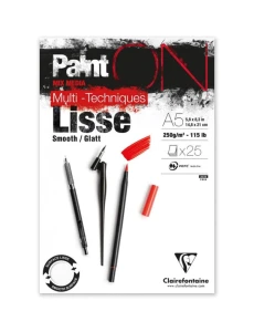 Blok Clairefontaine Paint On Multi-Techniques 250 g/m2 - Lisse A5 - 25 ark.