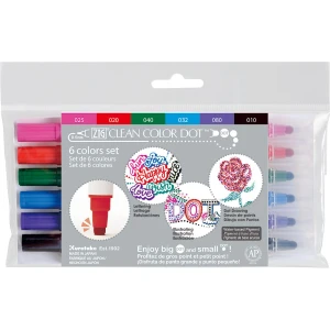ZIG Clean Color Dot - zestaw 6 kolorów