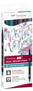 Zestaw Tombow ABT Vintage Colours - 6 szt.