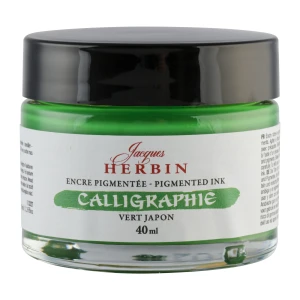 Tusz do kaligrafii Herbin 40 ml - Vert Japon