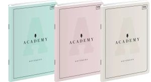 Zeszyt Academy Pastel  A4 - 60 kartek w kratkę
