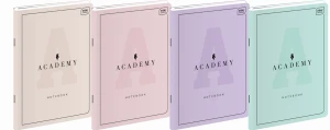 Zeszyt Academy Pastel  A5 - 60 kartek w linie