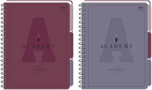 Kołozeszyt Academy  A4 z przekładkami - 100 kartek w kratkę