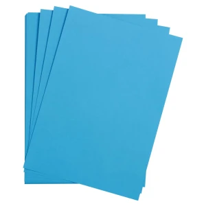 Gładki papier barwiony Clairefontaine Maya 270 g/m2 - blue 97458C A4 - 5 ark. 