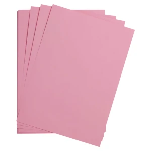 Gładki papier Clairefontaine Maya 270 g/m2 - pale pink 97465C A4 - 5 ark. 