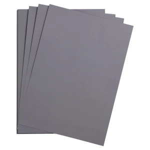 Gładki papier barwiony Clairefontaine Maya 120 g/m2 - grey 97362C A4 - 5 ark.  