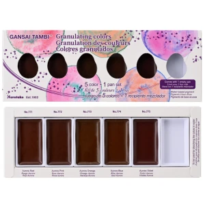Farby Gansai Tambi Granulating Colors - 5 kolorów