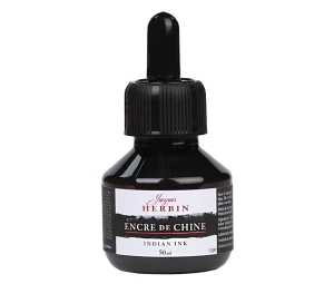 Tusz do kaligrafii Herbin Indian Ink - czarny - 50 ml