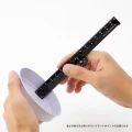 Linijka multifunkcyjna Midori - plastikowa czarna - 16 cm