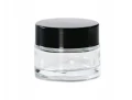 Szklany słoik 30 ml - czarna nakrętka