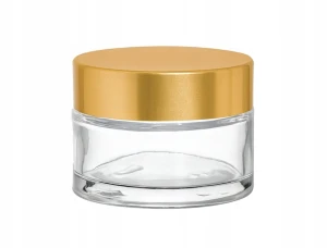 Szklany słoik 30 ml - złota nakrętka