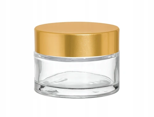 Szklany słoik 30 ml - złota nakrętka
