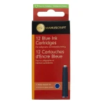 Manuscript Fountain Pen Cartridges - pack of 12 - Blue
