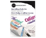 Manuscript Hand Lettering Practice Pad - 50 sheets