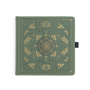 Notatnik Archer & Olive Storybook in Vintage Olive 20x20 cm - 160 białych stron w kropki - SQ354