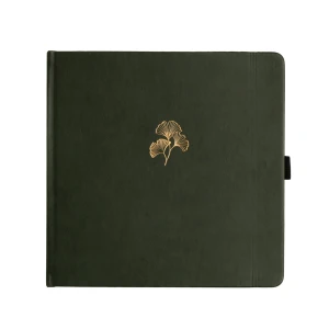 Notatnik Archer & Olive Ginkgo Leaf 20x20 cm - 160 białych stron w kropki - WSSQ304