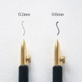 Stalówka One-Dip-Nib w obsadce prostej Flourish Tom's Studio - Brass