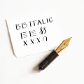 Stalówka do pióra wiecznego Tom's Studio - Cursive Italic BB