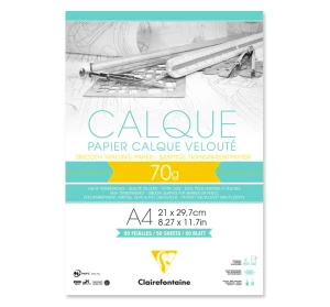 Kalka w bloku Clairefontaine A4 70 g - 50 ark.