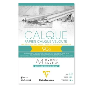 Kalka w bloku Clairefontaine A4 90 g - 50 ark.