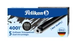 Naboje długie Pelikan 4001 Brilliant Black - 5 szt.