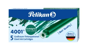 Naboje długie Pelikan 4001 Dark Green - 5 szt.