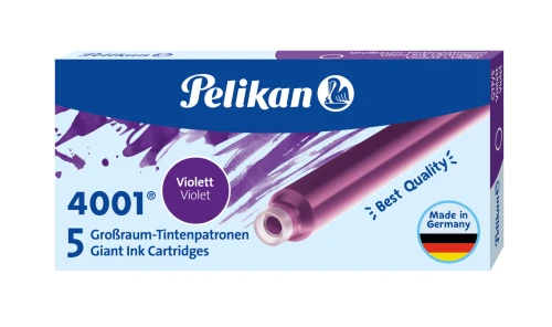 Naboje długie Pelikan 4001 Violet - 5 szt.