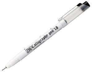 ZIG Calligraphy Pen Oblique Tip 1 mm - czarny