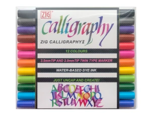 Zestaw pisaków do kaligrafii ZIG Calligraphy II - 12 szt.