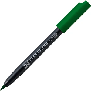 Kuretake ZIG Fudebiyori Brush Pen - 040 green