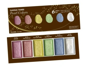 Farby Gansai Tambi Pearl Colors - 6 kolorów