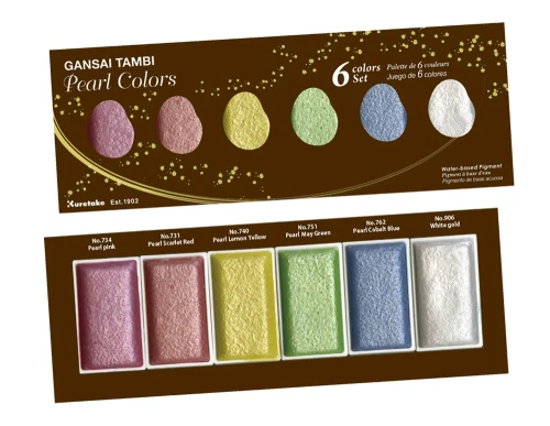 farby Gansai Tambi Pearl Colors