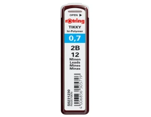 Rotring Lead Refill for Pencil 12 pcs. - 0,7 2B